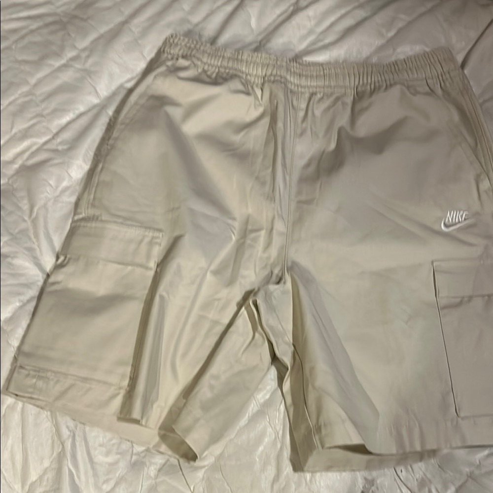 Nike Tan Athletic Shorts Relaxed Fit